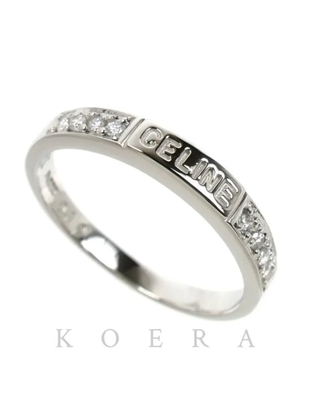 Celine Platinum Ring Diamond Vintage